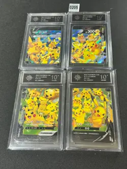 Pokemon TCG S-Chinese Pikachu V UNION S-P 109-112 4 sheets Promo card Grade 10 - Image 1