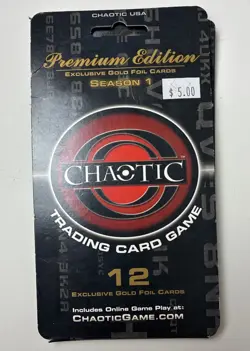 Chaotic Premium Edition Season 1 Exclusive Gold Foil Cards 2 Pack Blister VHTF - Image 1