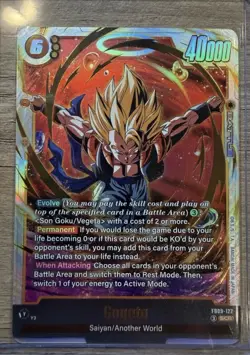 Bandai Gogeta SCR FB09-122 Holo Evolve Dragon Ball Super Card Game English - Image 1