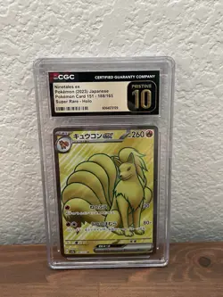Ninetales ex 188/165 SV2a Holo Japanese CGC 10 – Super Rare - Holo Pokemon Card - Image 1