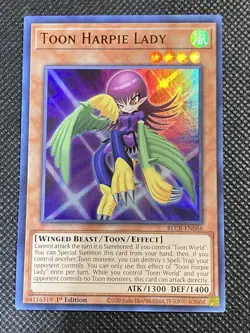 YuGiOh! - Toon Harpie Lady BLCR-EN066 Ultra Rare 1st Edition Near Mint - Image 1