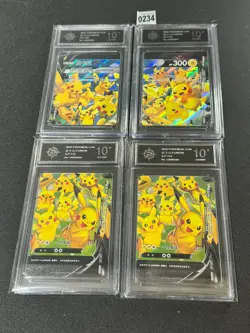 Pokemon TCG S-Chinese Pikachu UNION S-P 109-112 4 sheets Promo card Grade 10 - Image 1