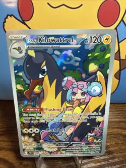 Pokemon TCG Iono's Kilowattrel Card Journey Together IR 163/159 Today Fresh NM - Image 1