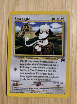 SMEARGLE 2001 POKEMON BLACK STAR PROMO CARD #32 NM - Image 1