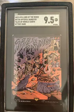 MTG Spiteful Banditry Borderless Poster 0738 Lord of the Rings SGC Graded 9.5 - Image 4