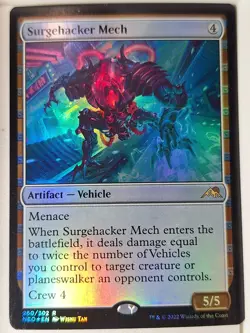 Surgehacker Mech - FOIL - Kamigawa: Neon Dynasty - Magic the Gathering MTG Nice! - Image 1