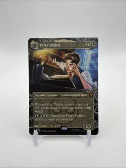 Peter Parker (0208) (Borderless) Non- Foil M Marvel's Spider-Man 208 NM - Image 1