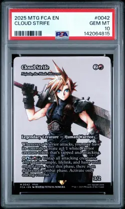 4815 Cloud Strife 2025 Magic: The Gathering Final Fantasy FCA #0042 PSA 10 - Image 1