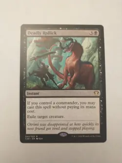 Deadly Rollick Commander 2020 Regular, NM unplayed MTG Magic The Gathering - Image 1