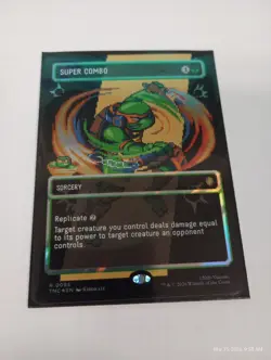 Super Combo - Surge Foil - Sorcery - Borderless Teenage Mutant Ninja Turtles MTG - Image 1