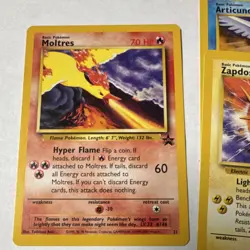 Pokemon TCG Moltres Zapdos Articuno Basic 1999-2000 Wizards Lot - #21 #23 #22 - Image 3