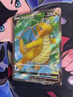 Pokemon TCG Dragonite V Full Art Pokemon GO Ultra Rare 76/78 Near Mint NM - Image 3