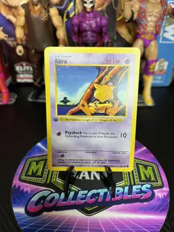 Pokemon TCG Abra - Base Set 1st Edition Shadowless 43/102 1999 - Image 1