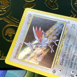 Pokemon 2001 - Skarmory Neo Genesis 13/111 1st Edition Holo SWIRL LP + - Image 5