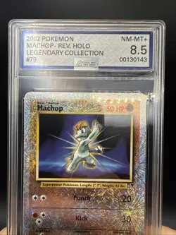Pokemon TCG Machop Reverse Holo Card 79/110 Legendary Collection - Image 3