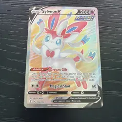 Pokemon TCG Sylveon v Full Art Ultra Rare Holo Card Evolving Skies 183/203 - Image 2