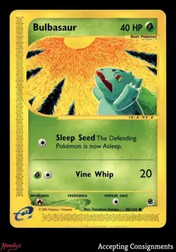 2002 Pokemon-e TCG Expedition Base Set #95 Bulbasaur C - Image 1