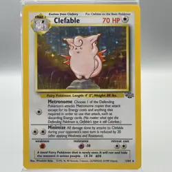Pokemon TCG Clefable Jungle 1/64 Holo Rare Unlimited WOTC LP/MP Condition - Image 1