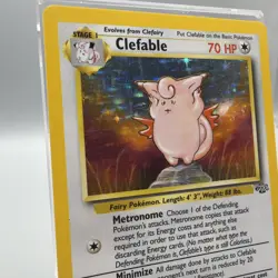 Pokemon TCG Clefable Jungle 1/64 Holo Rare Unlimited WOTC LP/MP Condition - Image 2