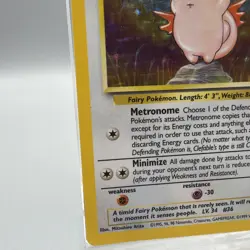 Pokemon TCG Clefable Jungle 1/64 Holo Rare Unlimited WOTC LP/MP Condition - Image 4