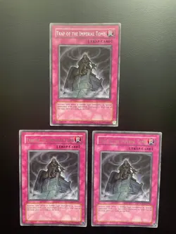 Yugioh Trap Of The Imperial Tomb CSOC-EN077 Rare Unlimited Edition LP/MP X3 - Image 1