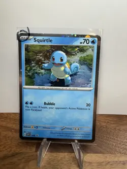 1x🌀HD SWIRL Squirtle 048 BLACK STAR PROMO 151 Pokemon - Image 1