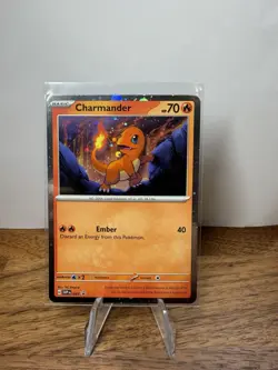 HD HOLO Charmander 047 BLACK STAR PROMO 151 Pokemon - Image 1