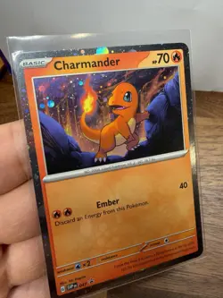 HD HOLO Charmander 047 BLACK STAR PROMO 151 Pokemon - Image 2