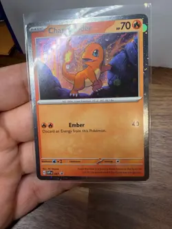 HD HOLO Charmander 047 BLACK STAR PROMO 151 Pokemon - Image 3