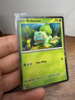 HD HOLO Bulbasaur 046 BLACK STAR PROMO 151 Pokemon - Image 2