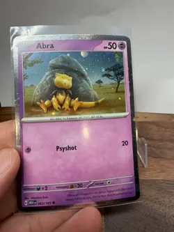 HD HOLO Abra 063/165 Cosmos Holo 151 Pokemon - Image 2