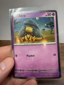 HD HOLO Abra 063/165 Cosmos Holo 151 Pokemon - Image 3
