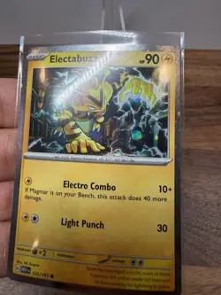 HD HOLO Electabuzz 125/165 Cosmos Holo Rare Promo 151 Pokemon - Image 2
