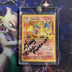 Charizard 4/102 Celebrations: Classic Collection signed By Gary “King Pokemon” - Image 1