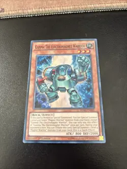 Gamma The Electromagnet Warrior SDMY-EN003 Super Rare 1st Edition Yugioh Card - Image 1