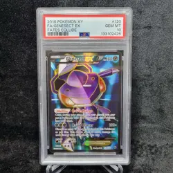 2016 Pokemon XY Genesect EX Full Art Fates Collide 120/124 PSA 10 English - Image 1