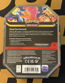 Pokemon TCG Mega Charizard X EX Tin Sealed 4 Booster Packs New - Image 2