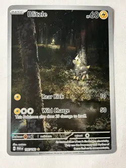 Pokemon Blitzle 195/182 Illustration Rare Paradox Rift Scarlet Violet Holo - Image 1