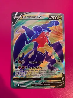Pokemon Garchomp V (Full Art) Ultra Rare SWSH10: Astral Radiance 178/189 NM - Image 1