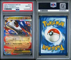 2025 POKEMON MEP EN-ME BLACK STAR PROMO MEGA LATIAS EX BOX MEGA LATIAS EX PSA 10 - Image 3