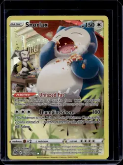2022 Pokemon SWSH Lost Origin Snorlax Trainer Gallery #TG10/TG30 - Image 1
