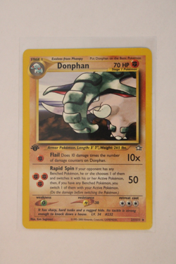 Pokemon TCG Donphan 21/111 Neo Genesis Regular Vintage First Addition - Image 1