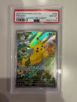 2024 POKEMON SV BLACK STAR PROMO PIKACHU #088 PSA 8 NM #137865181 - Image 1