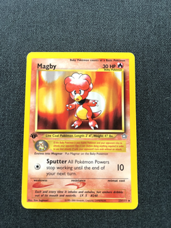 Pokemon TCG Magby 23/111 Neo Genesis Regular 1st Edition Lightly Played - Image 1