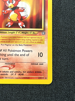 Pokemon TCG Magby 23/111 Neo Genesis Regular 1st Edition Lightly Played - Image 5