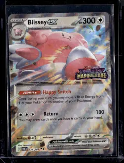 Blissey ex - 134/167 / Twilight Masquerade Stamped 2024 (NM) / Pokemon TCG - Image 1