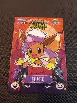 Pokemon 2025 DKV Collectoons Set Halloween Eevee 04 Circle Holo Peru - Image 1