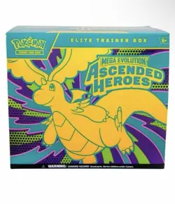 Pokemon Mega Evolution Ascended Heroes Elite Trainer Box Dragonite Zekrom Promo - Image 1