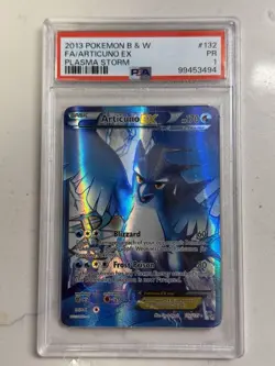 Pokemon 2013 Plasma Storm Articuno EX Full Art Ultra Rare Holo 132/135 PSA 1 - Image 1
