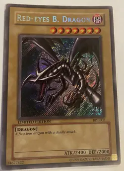 Yu-Gi-Oh Red-Eyes B. Dragon BPT-005 Secret Rare Limited NM - Image 1